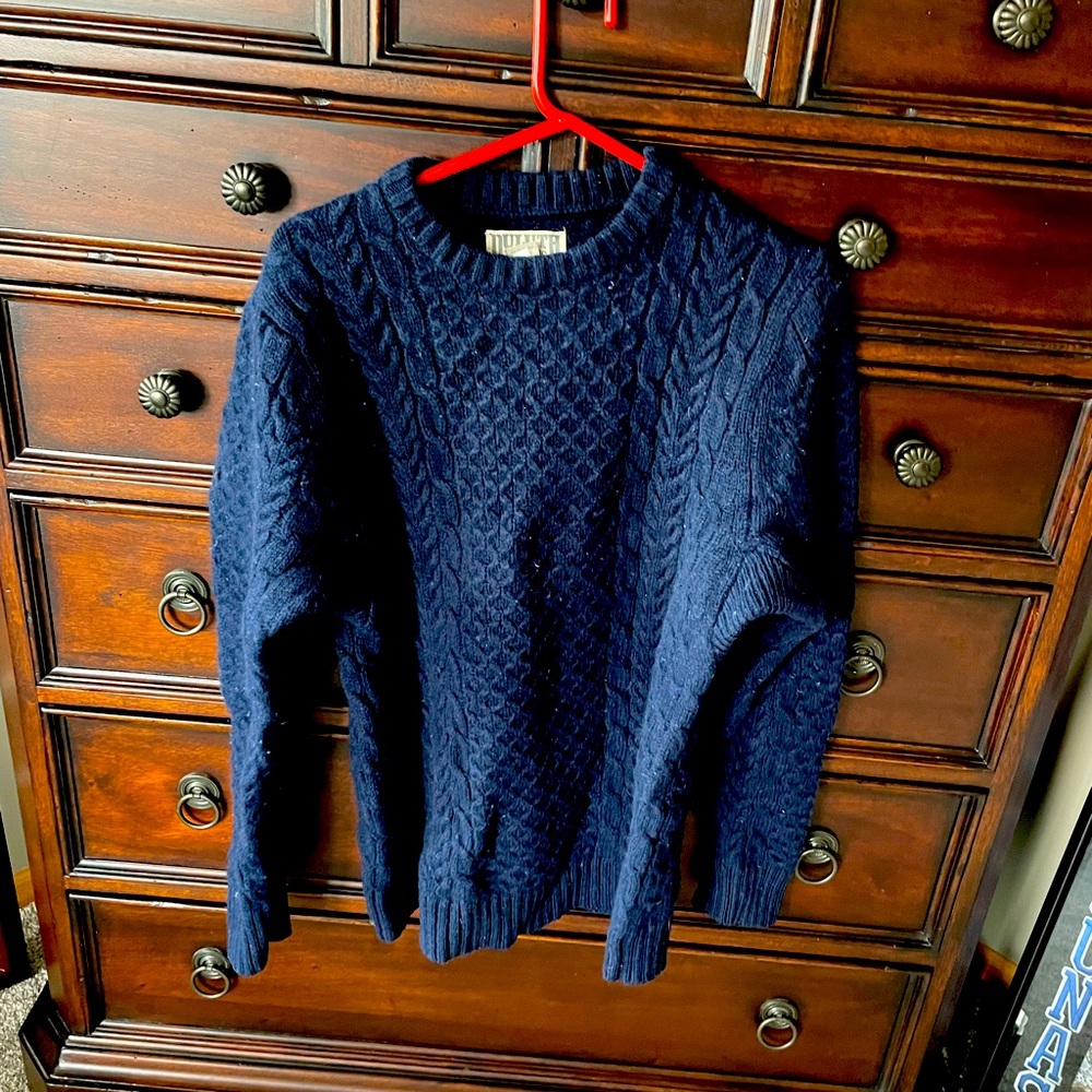 Duluth Blue Cableknit sweater
